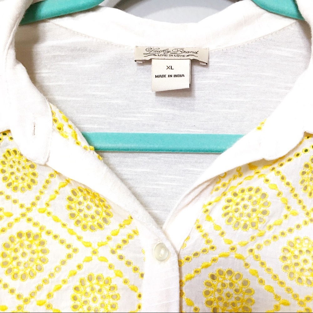 Lucky | Yellow Tunic XL GUC Minor Flaw - Picture 5 of 6